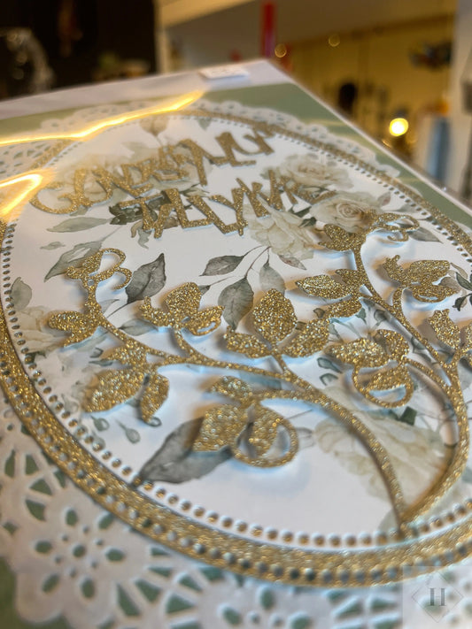 Guldbryllup - kort Helle Vang