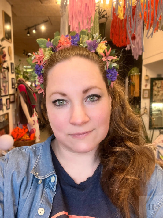 Blomsterkrone - Forårs pasteller Genfødt