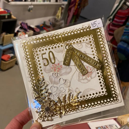 Guldbryllup - kort Helle Vang