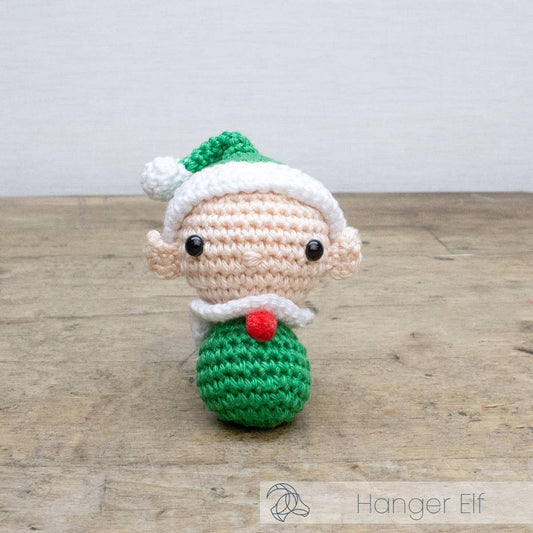 Hæklekit i bomuld – Mini nisse i grøn | Hardicraft