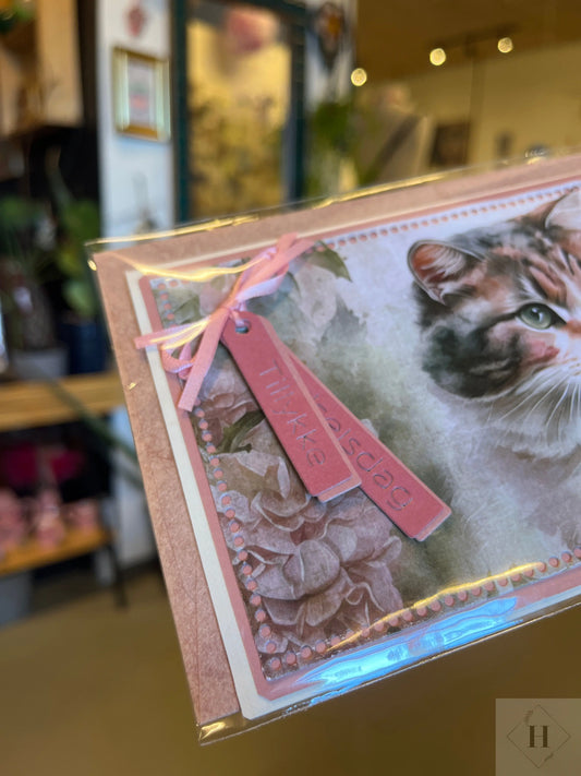 Fødselsdag (kat) - kort Helle Vang