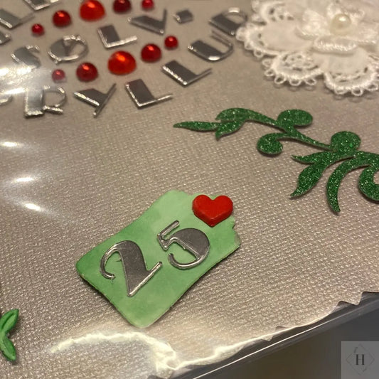 Sølvbryllup - kort Helle Vang