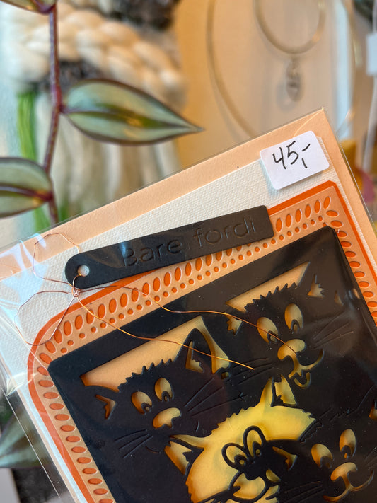 Bare fordi (kat) - kort