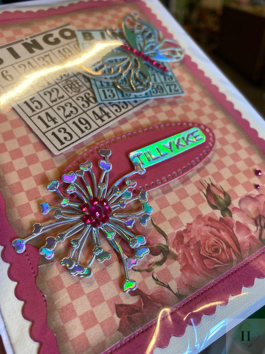 Fødselsdags kort - bingo Helle Vang