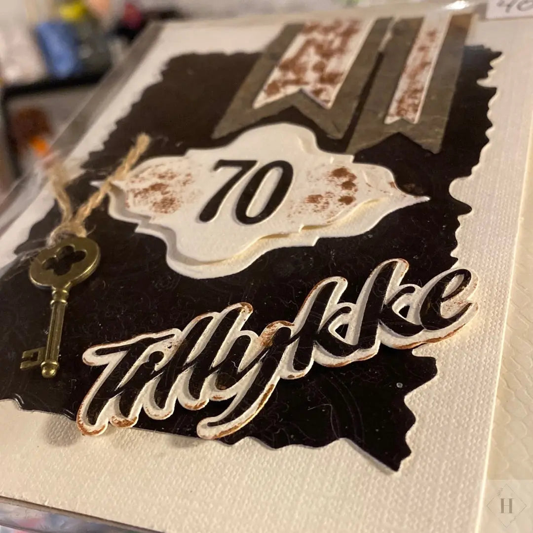 Kort til 70års fødselsdag Helle Vang