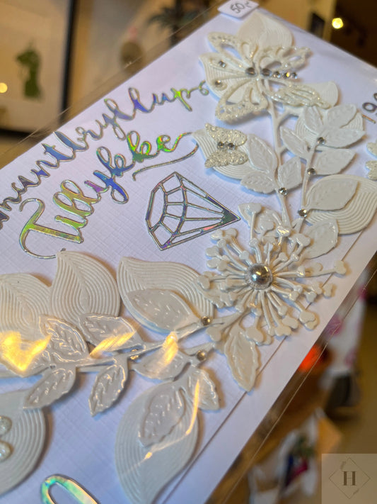 Diamant bryllup - kort Helle Vang