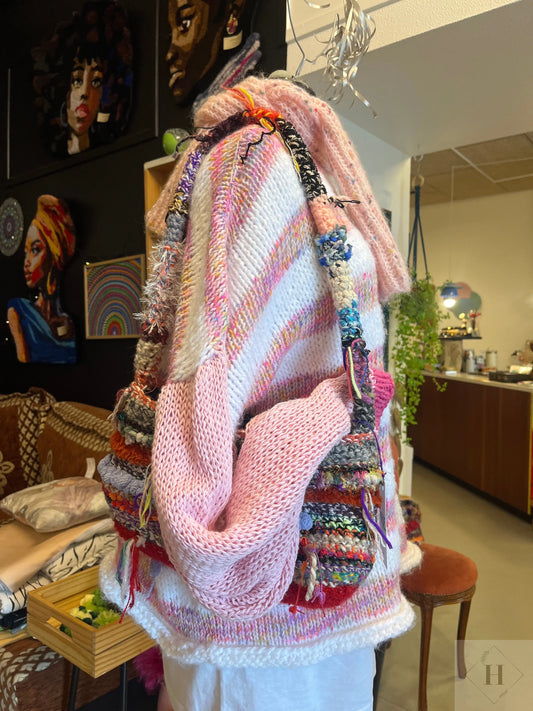 Hæklet håndtaske - Fire and ashes Møhlde