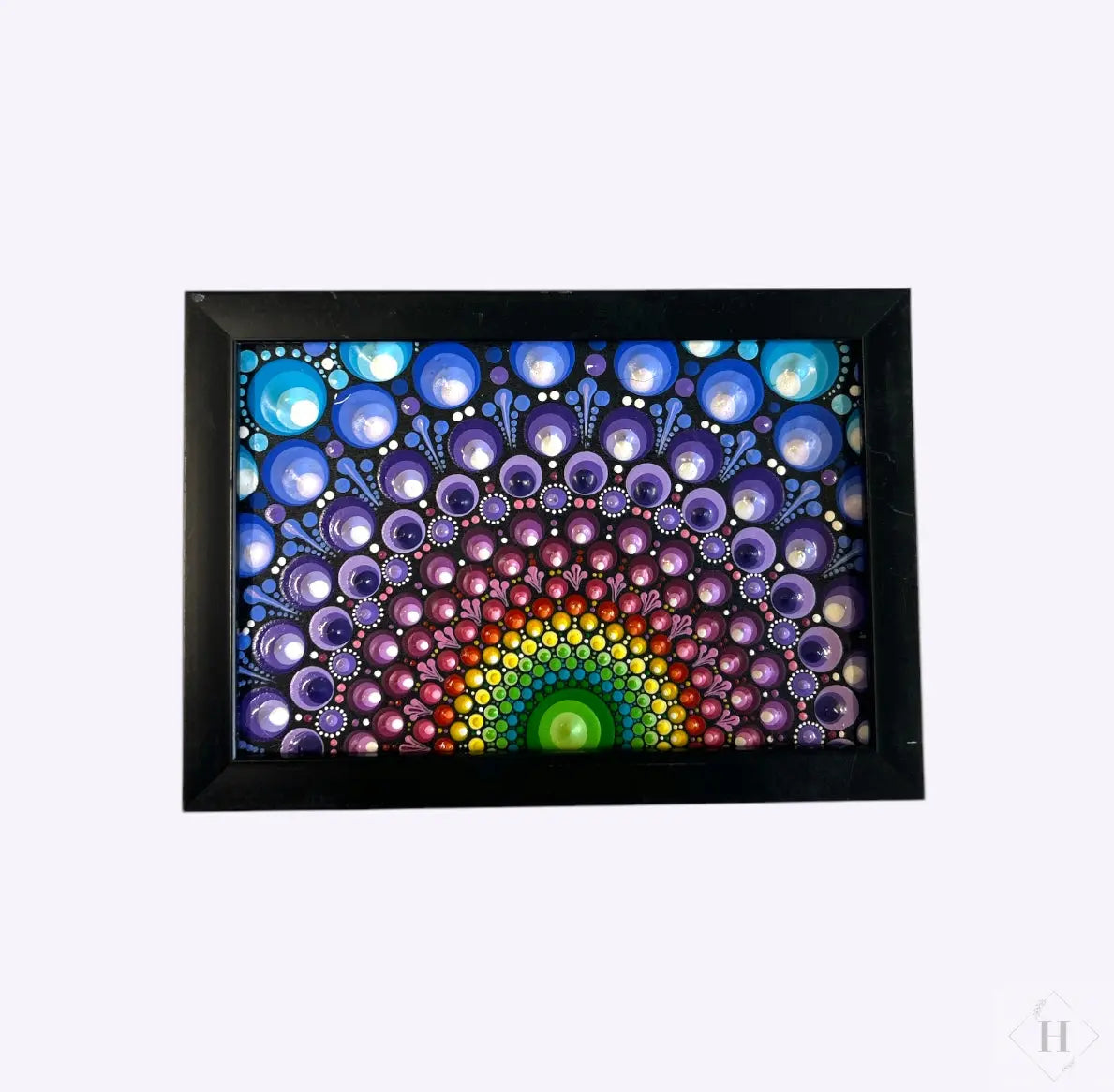 Dotart maleri i ramme 12 X 17 cm Zenjasworld