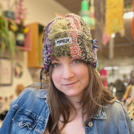 Hæklet beanie - Winter Green Møhlde