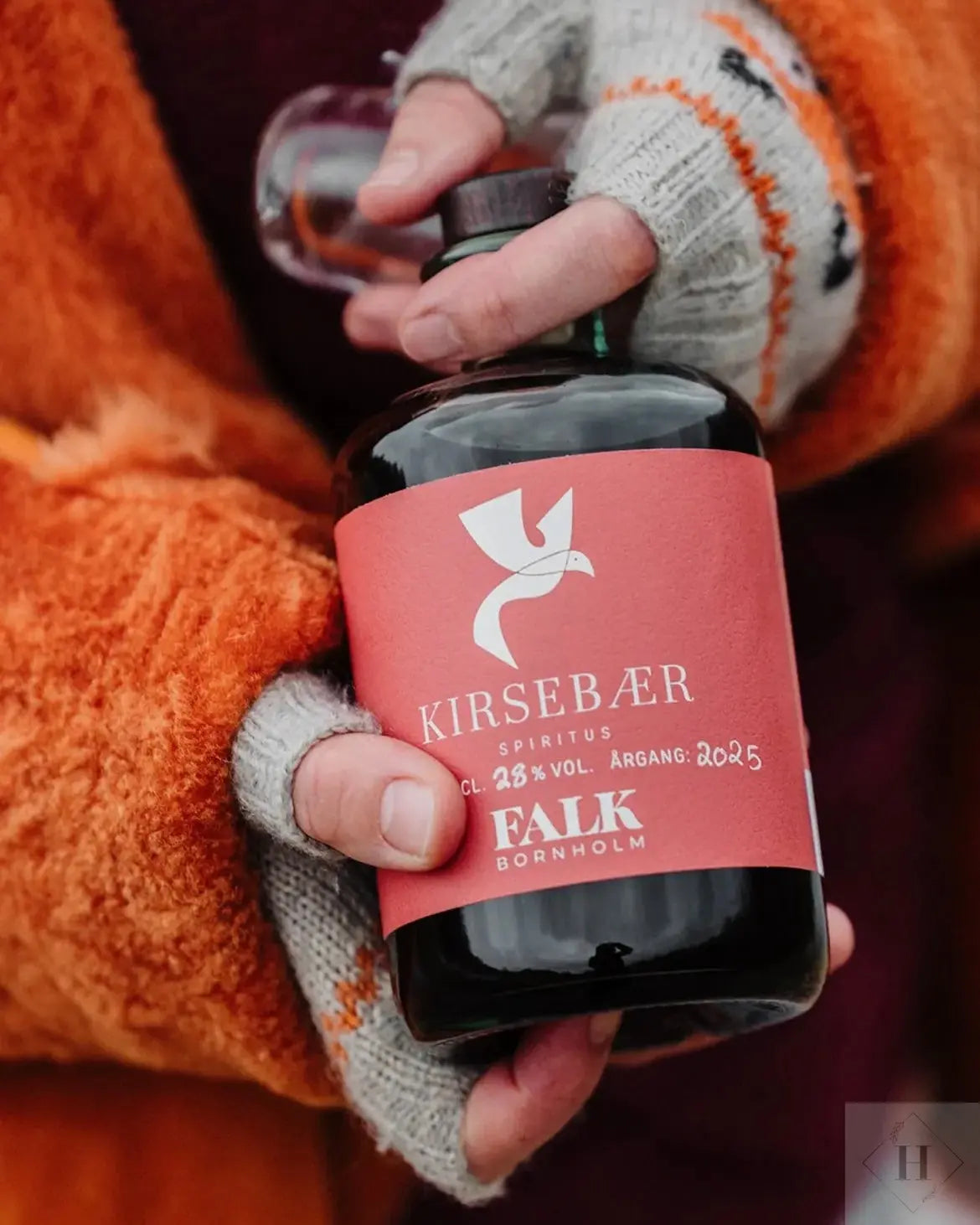 Kirsebærlikør, 28% VOL., Årgang 2025 Falk Bornholm