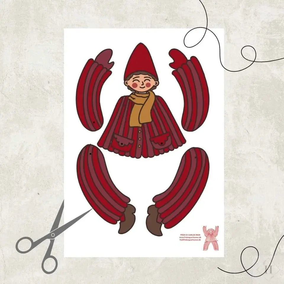 Sprællemand - nissedreng Frida og Carlos mor