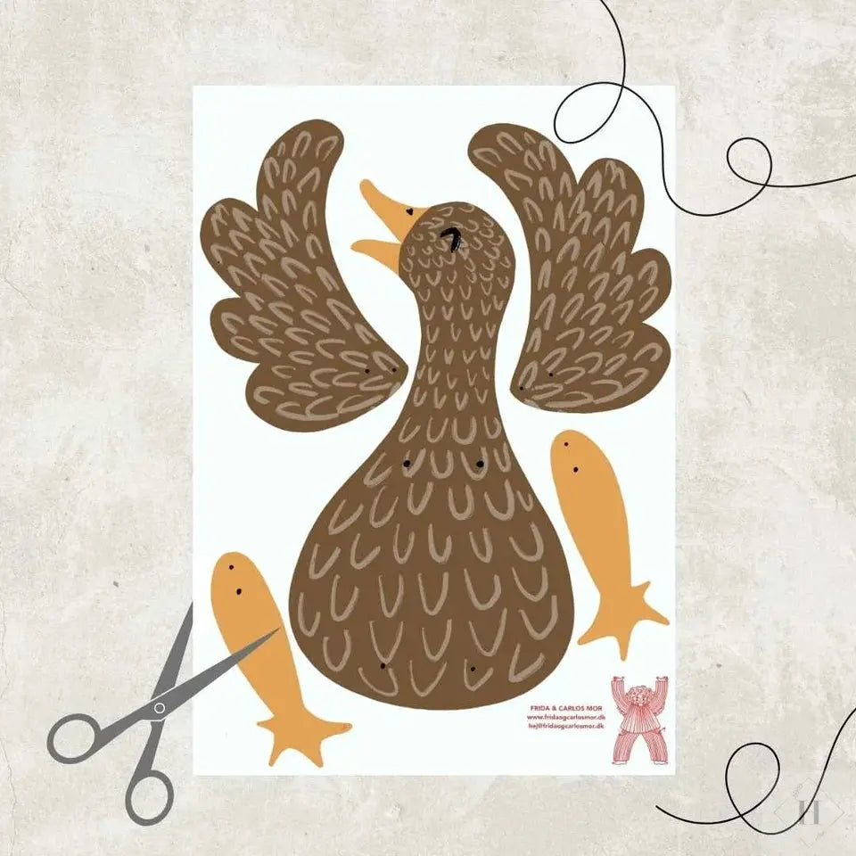 Sprællefigur - brun and Frida og Carlos mor