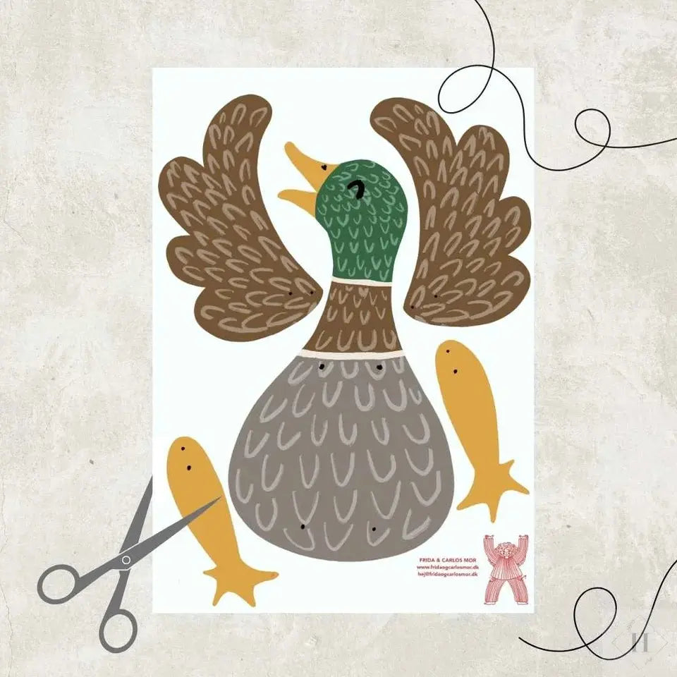 Sprællefigur - Andrik Frida og Carlos mor