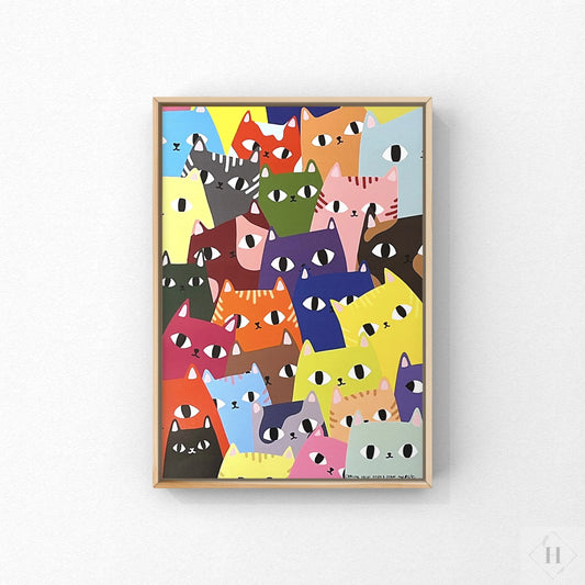 Kattene plakat A3 Frida og Carlos mor