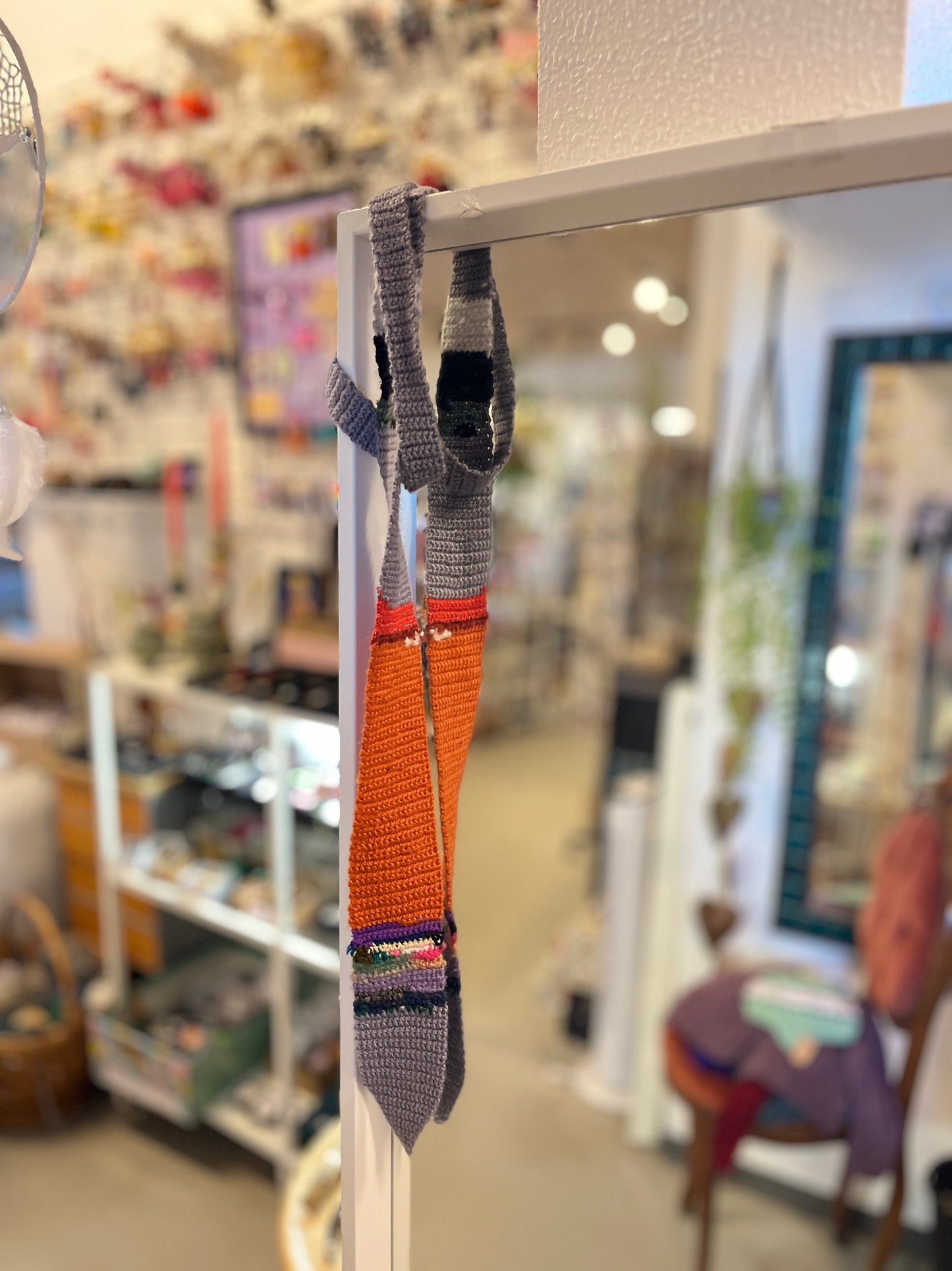 Hæklet slips - orange