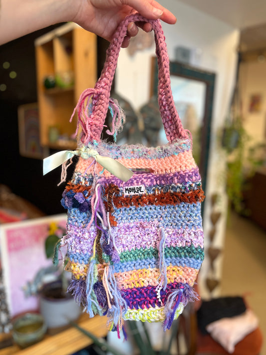 Hæklet mini totebag – Summer Dream | Møhlde