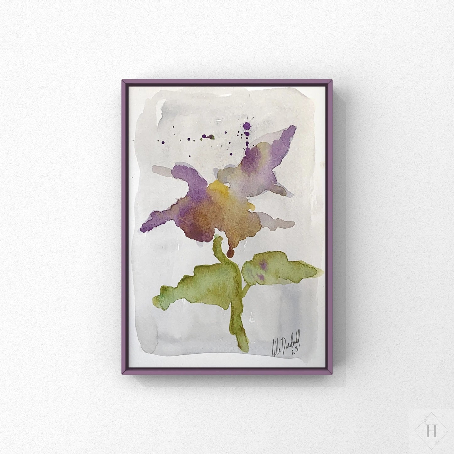 Akvarel - blomst Valley by Aslak