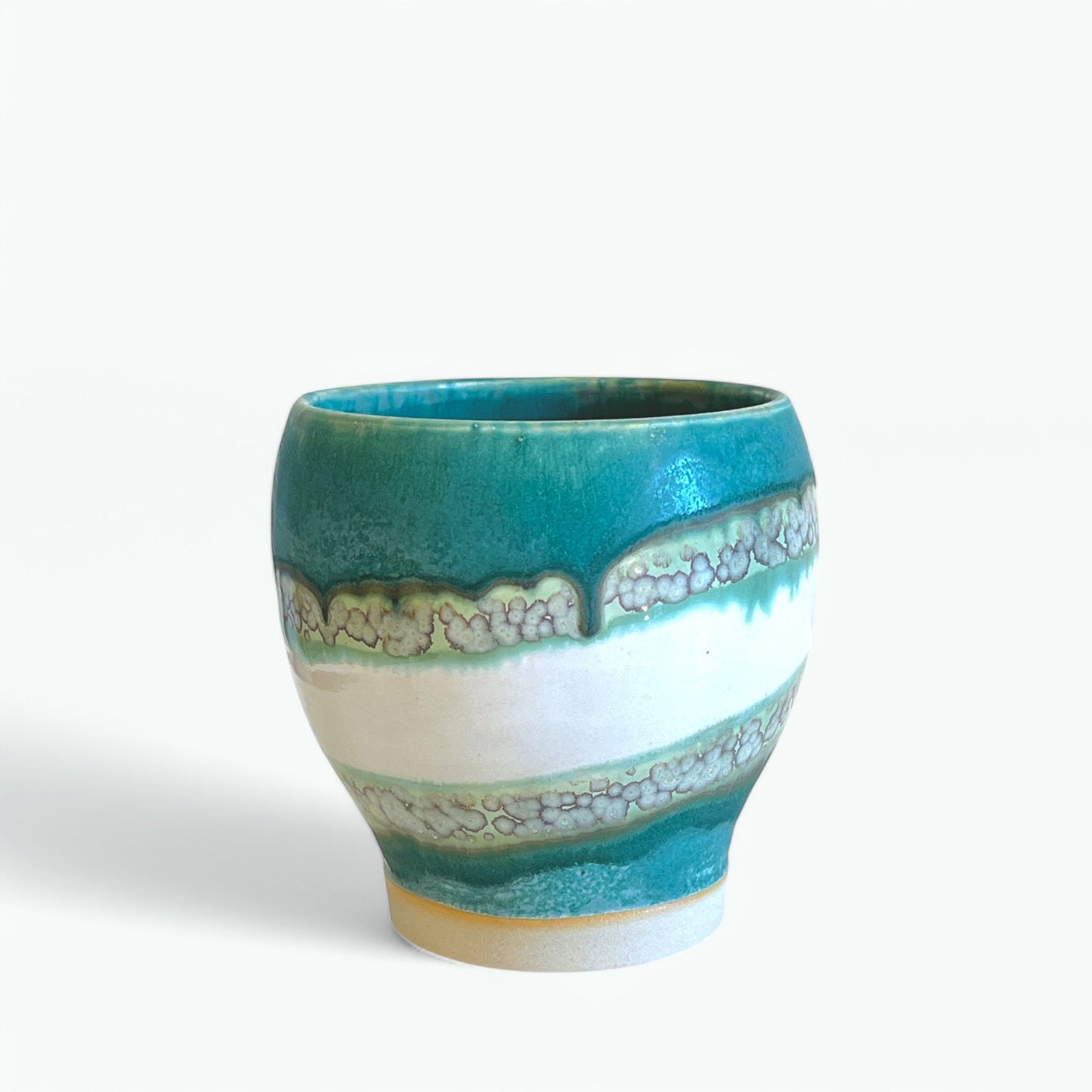 Grøn stentøjs vase Jøwjøw