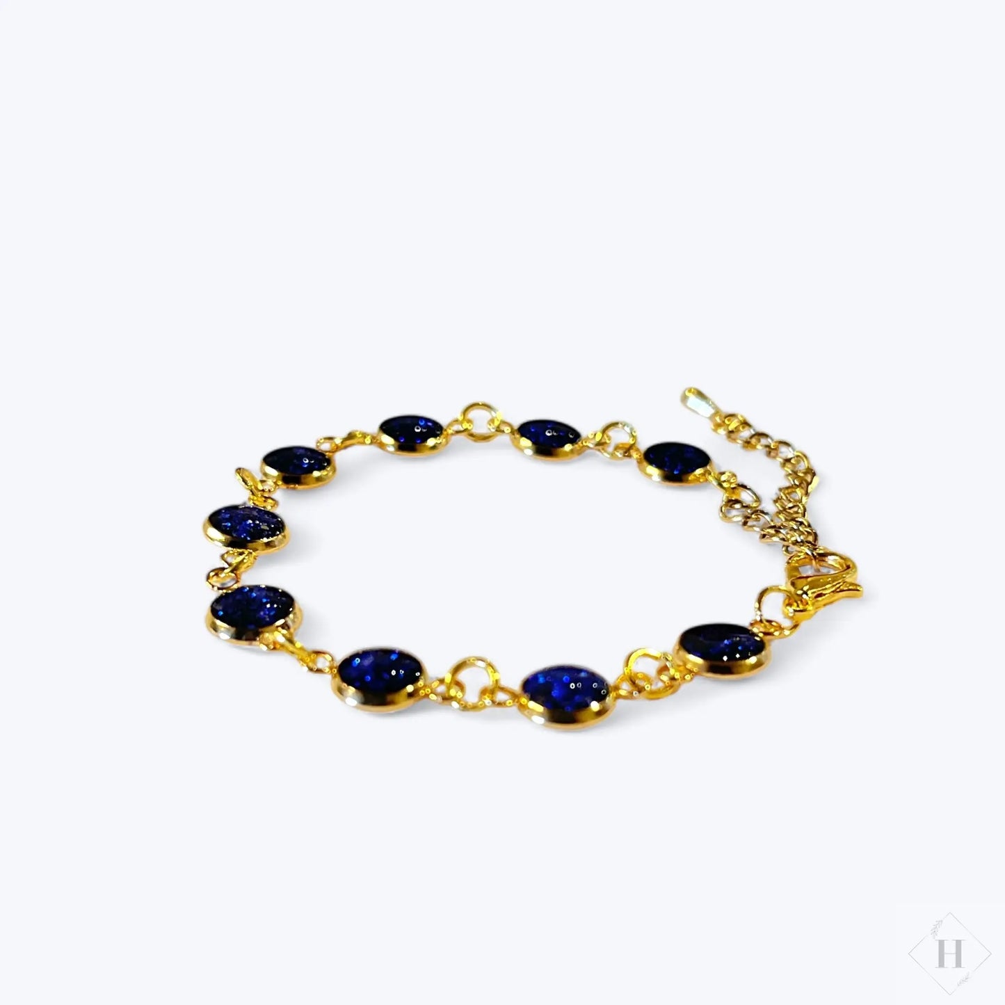 Armbånd med små dekorationer - blå Great Fun Arts