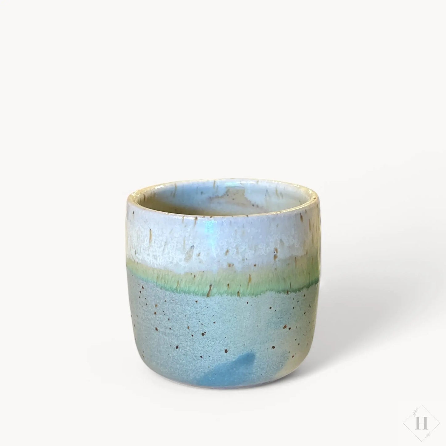 Cortado krus uden hank - blå/grøn Clay by Hornstrup