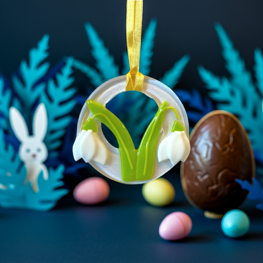 Ophæng i glas - vintergækker