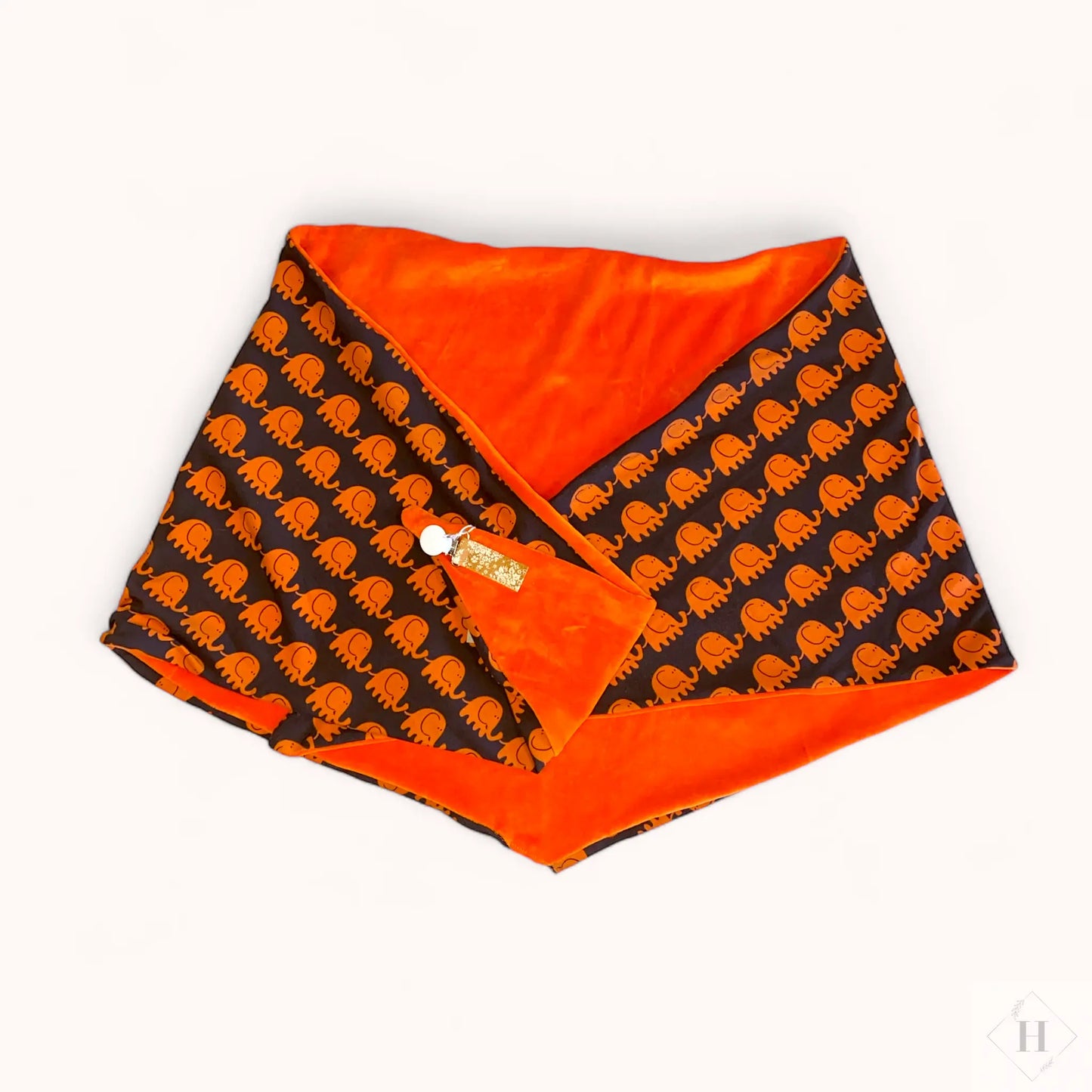 Tørklæde - orange/brun Aldrig2ens