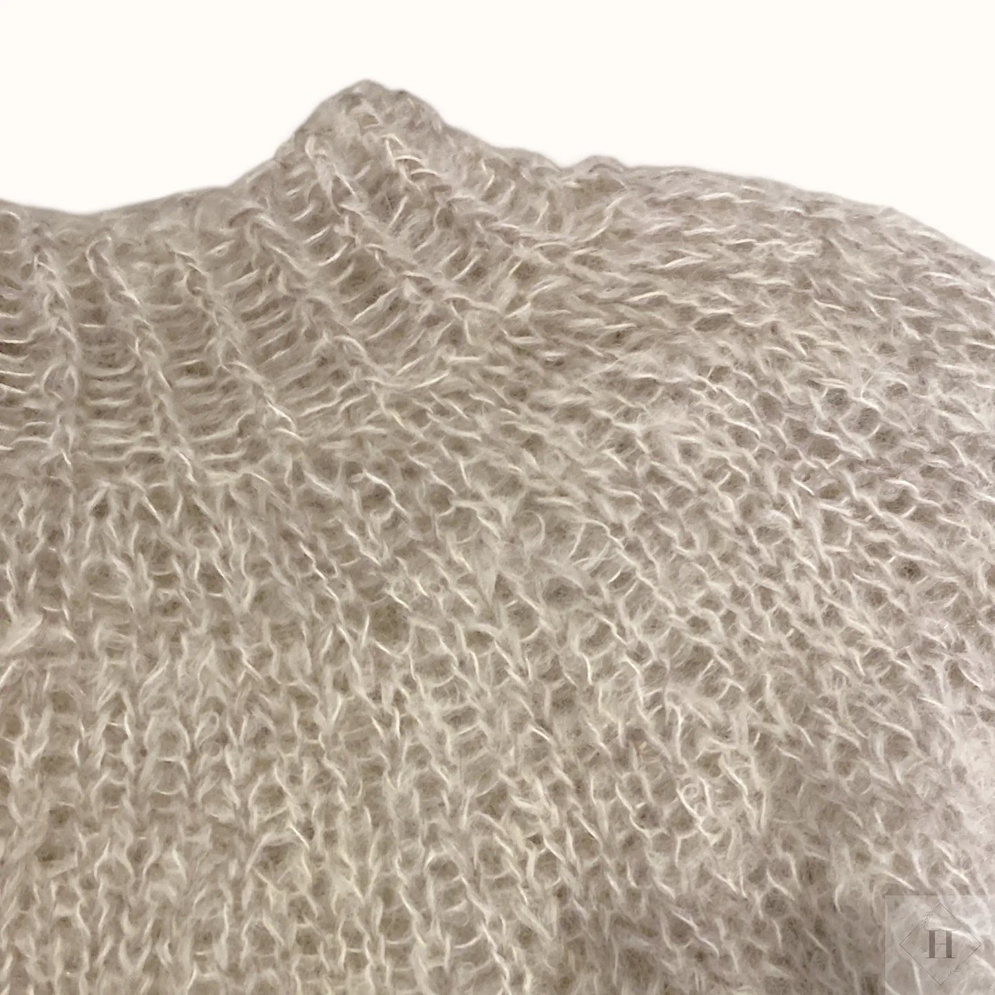 Strikket trøje i mohair str M HG Design