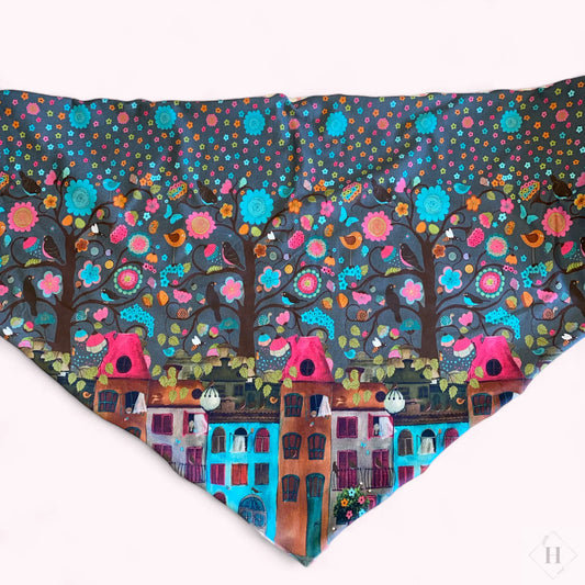 Tørklæde - lyserød m/farvet bagside (flere varianter) Aldrig2ens