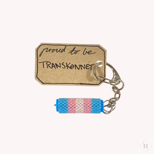 Nøglering af miyuki perler - proud to be… Sara Engel