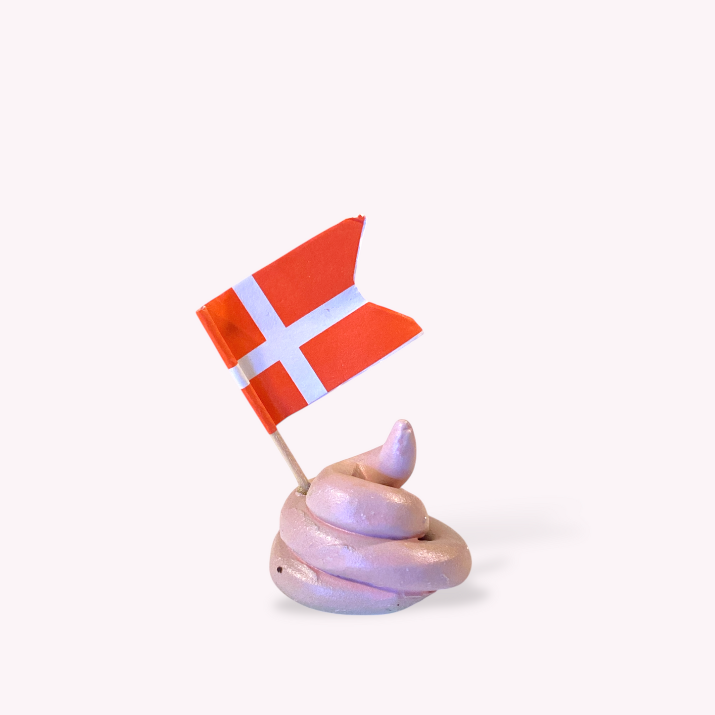 Flag i en keramik lort