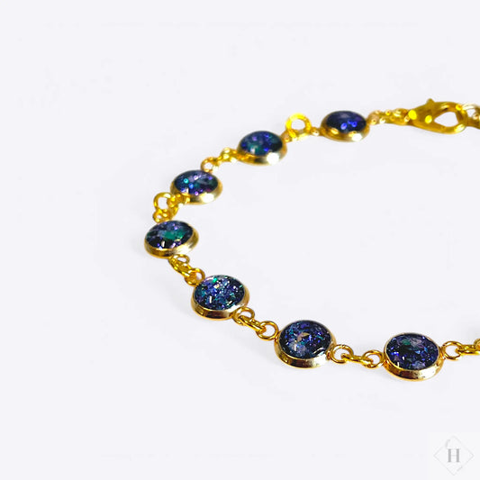 Armbånd med små dekorationer - blå/lilla Great Fun Arts