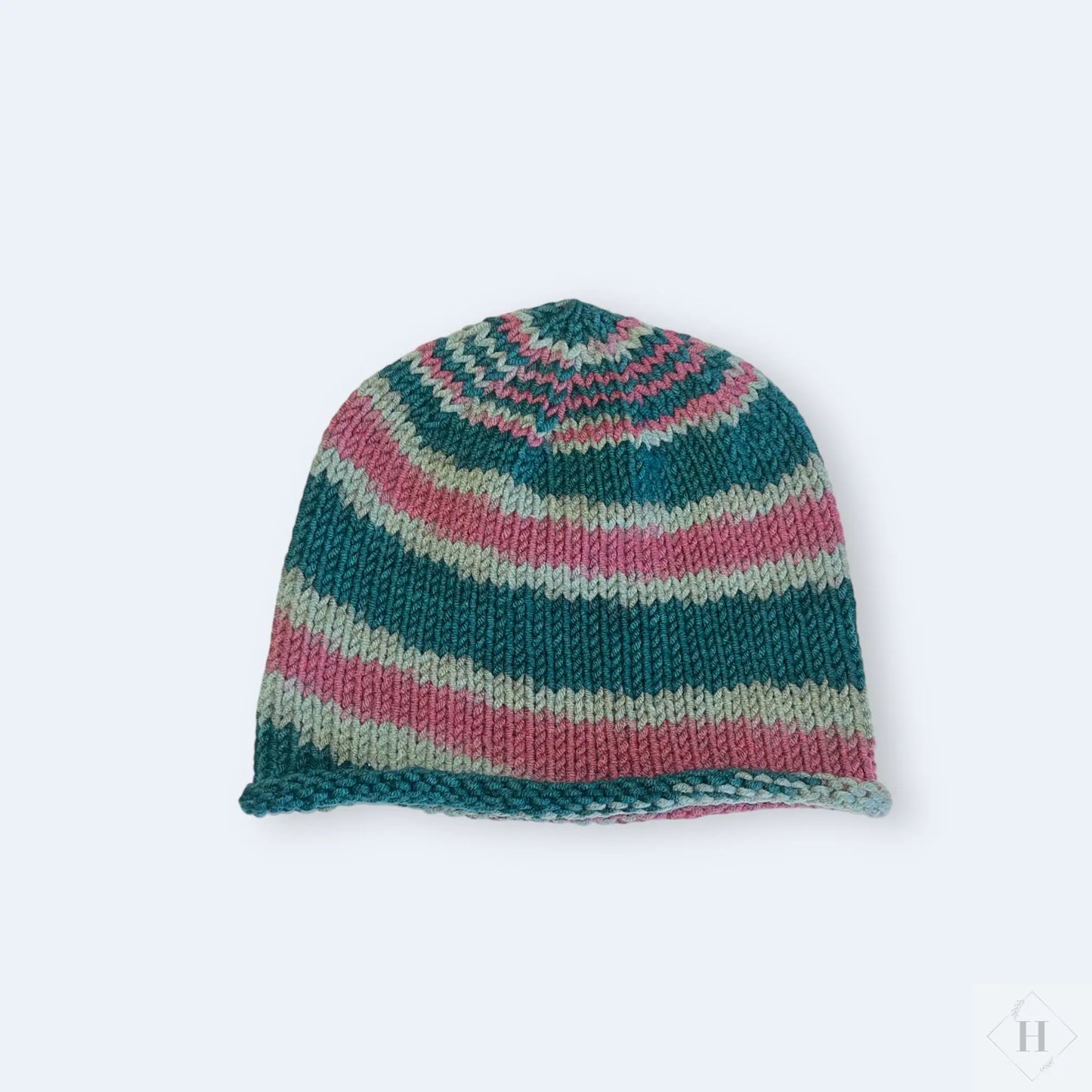 Strikket hue str 46-48 Jnortheved