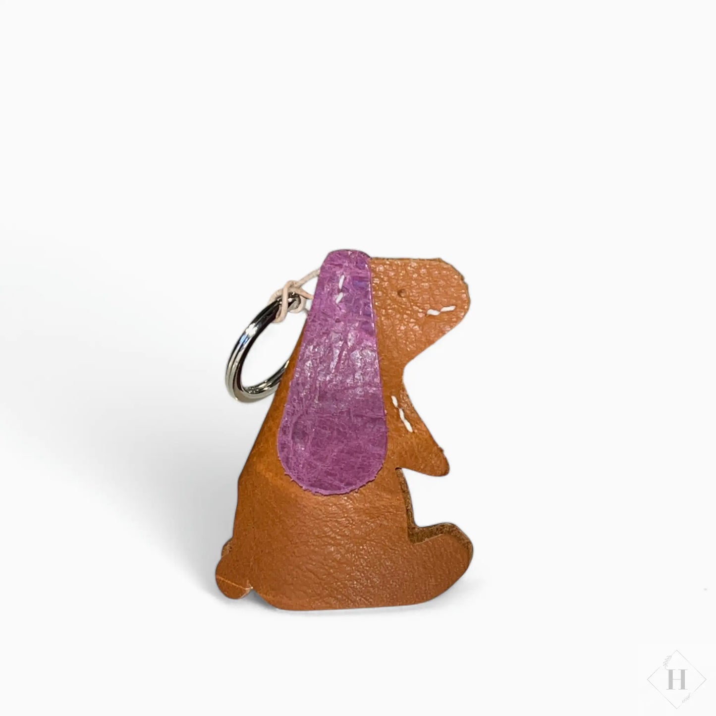 Læder nøglering/taskevedhæng - hare Unika Nord