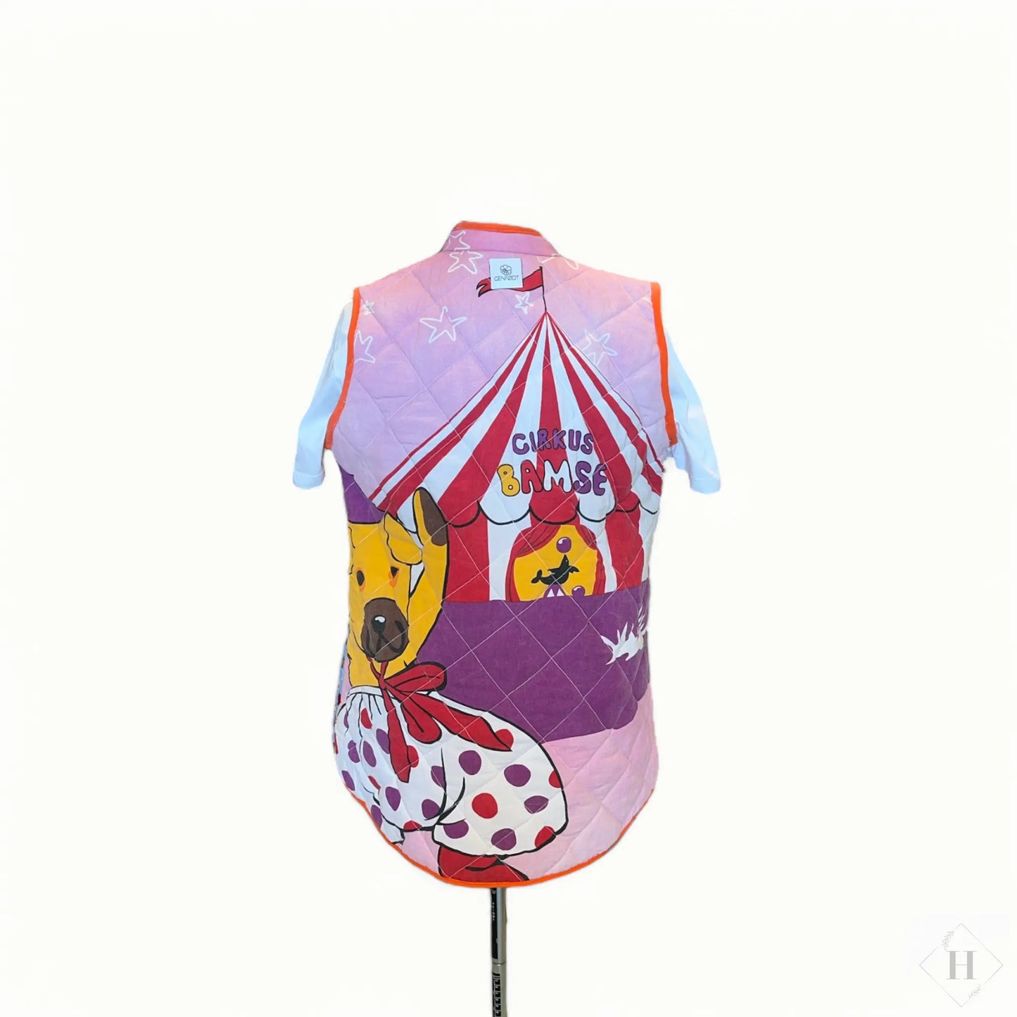 Quiltet vest - Bamse Genfødt