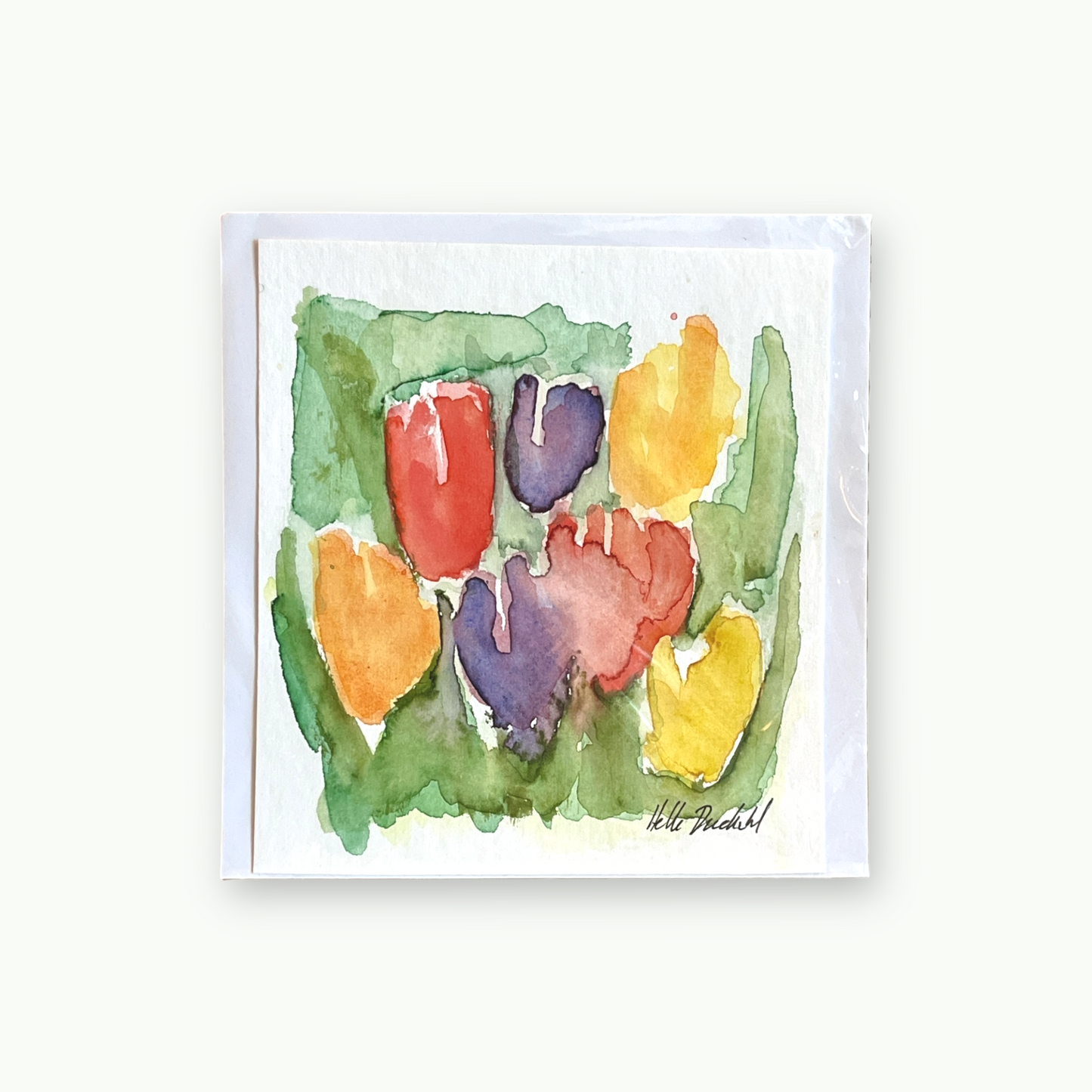 Kort i akvarel - tulipaner Valley by Aslak