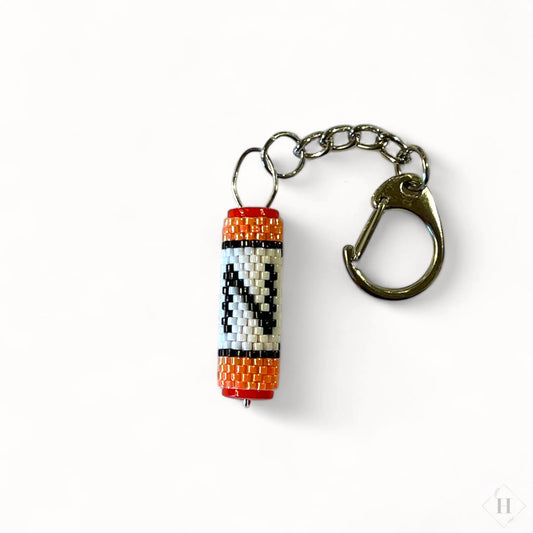 Nøglering af miyuki perler - bogstav Sara Engel