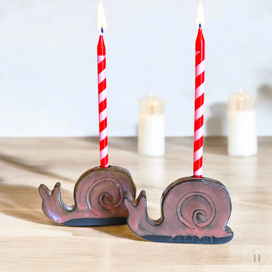 Fødselsdags snegl i keramik Famalut