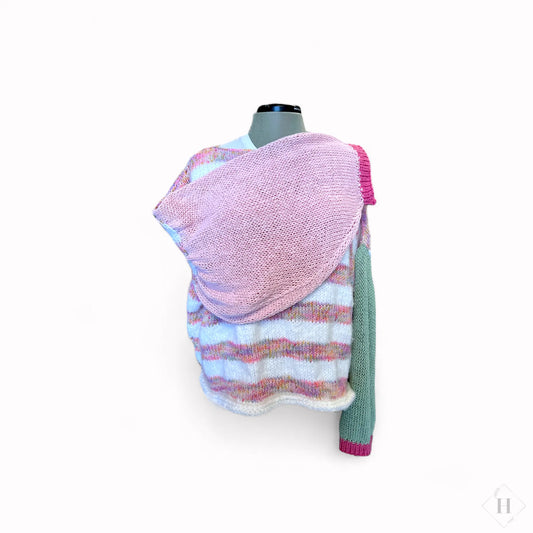Oversize strik i pastel farver By Victoria Juul