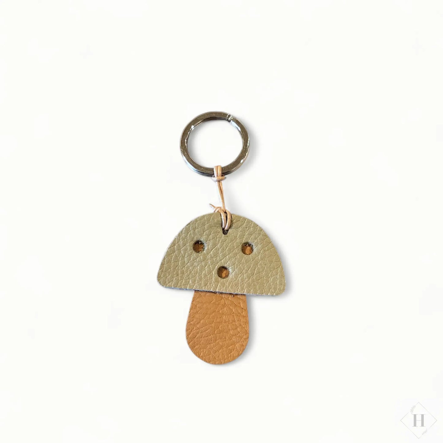 Læder nøglering - Svamp (flere varianter) Unika Nord