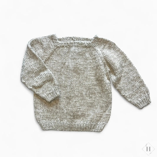 Børnestrik | Langærmet trøje str 1-2år Famalut