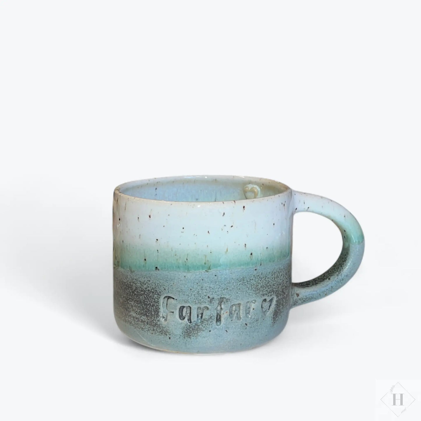 Krus med hank - Farfar (blågrøn) Clay by Hornstrup