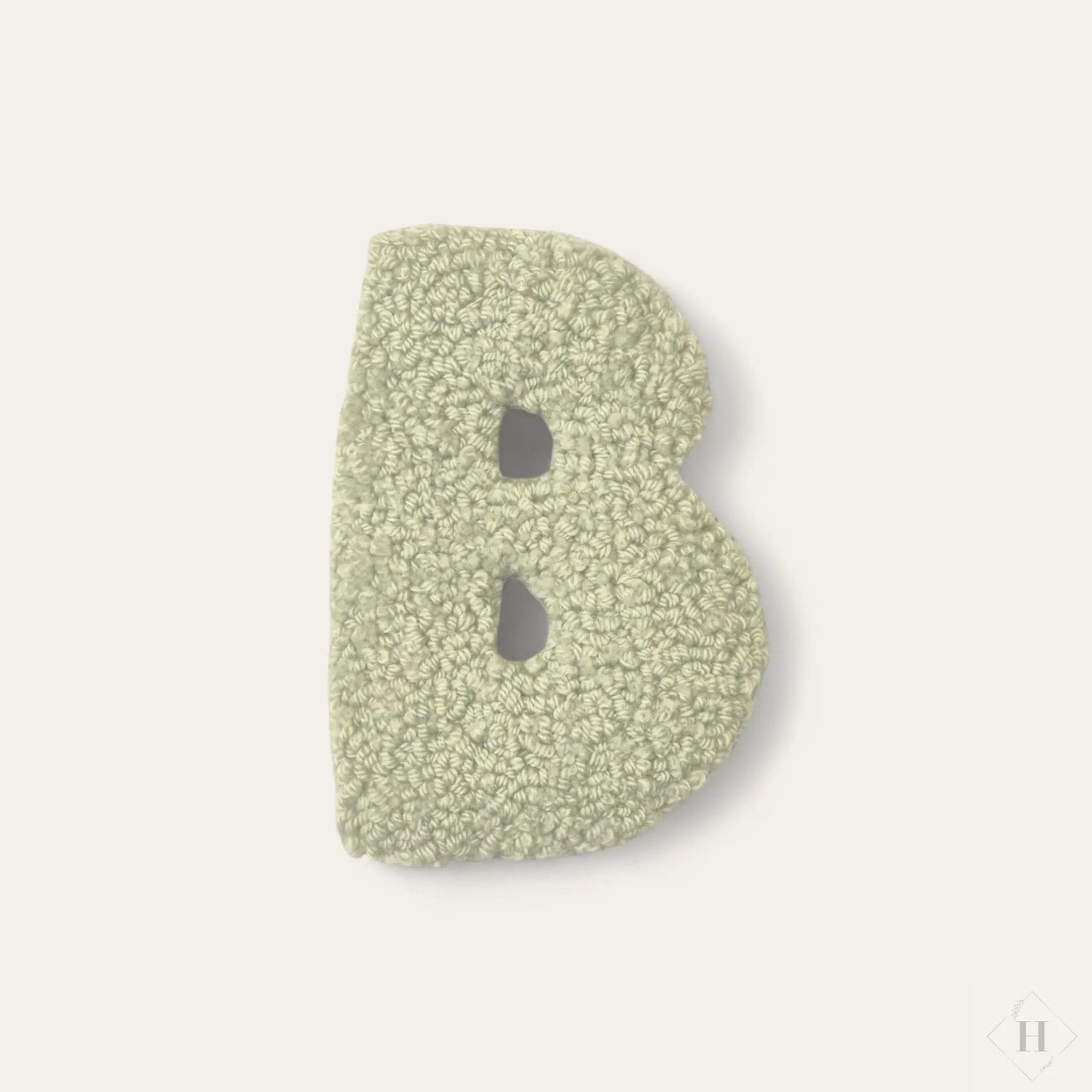 Håndlavet Tuftet Bogstav 14 cm - Personlig Væg Dekoration (B) Flair