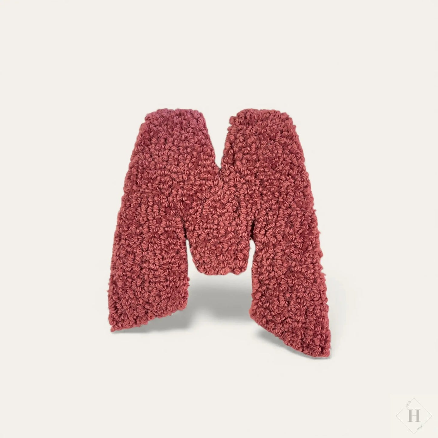 Håndlavet Tuftet Bogstav 14 cm - Personlig Væg Dekoration (M/W) Flair