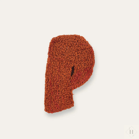 Håndlavet Tuftet Bogstav 14 cm - Personlig Væg Dekoration (P) Flair