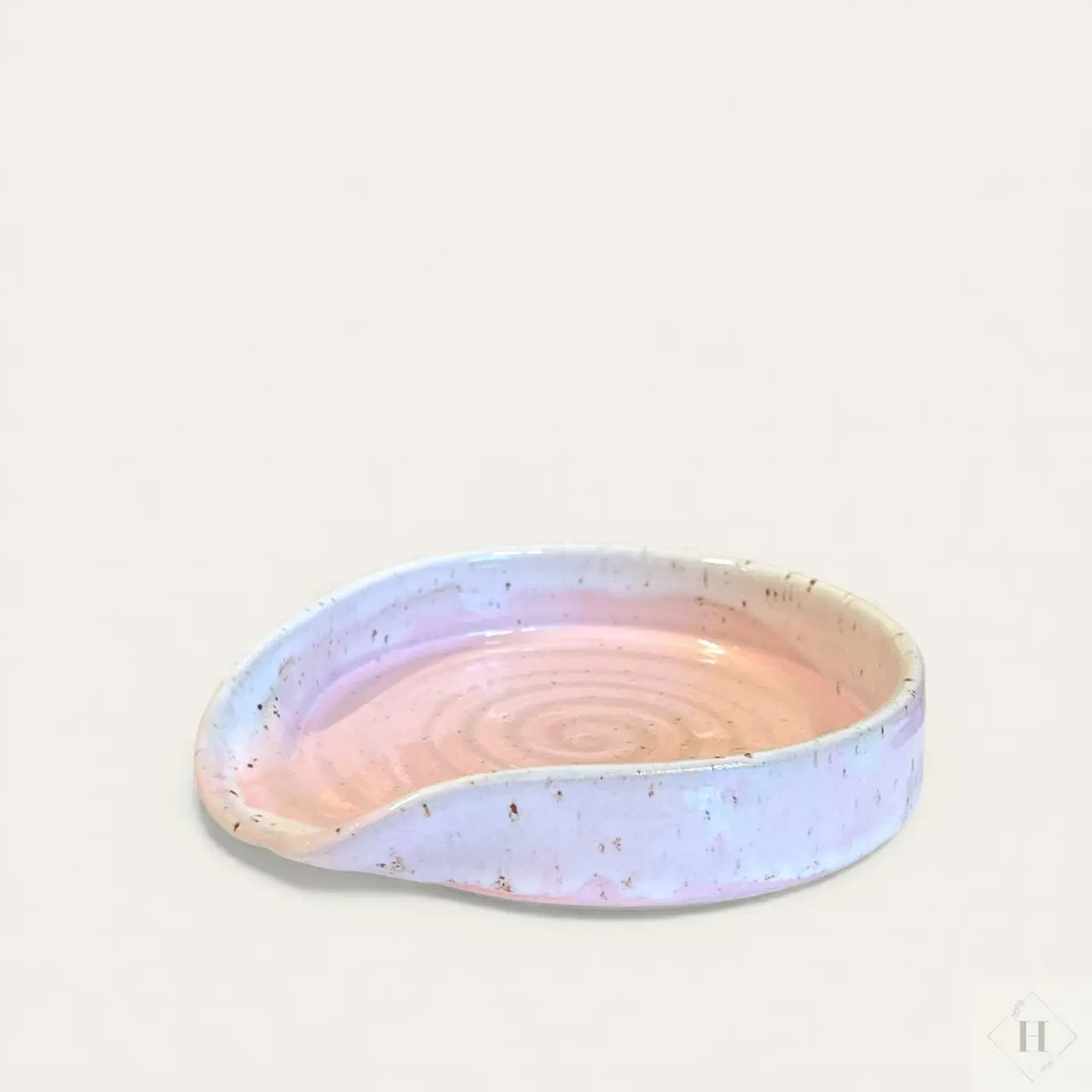 Spoon rest i keramik - lyserød Clay by Hornstrup