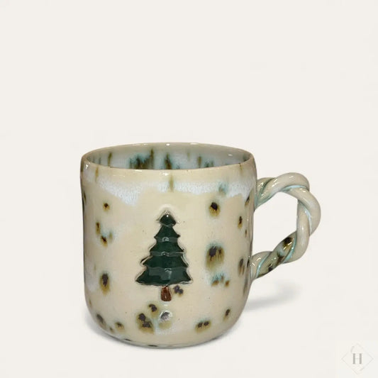 Krus med snoet hank - juletræ By Victoria Juul