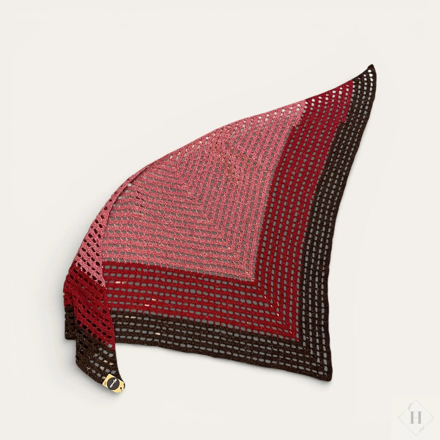 Hæklet sjal i uld Famalut