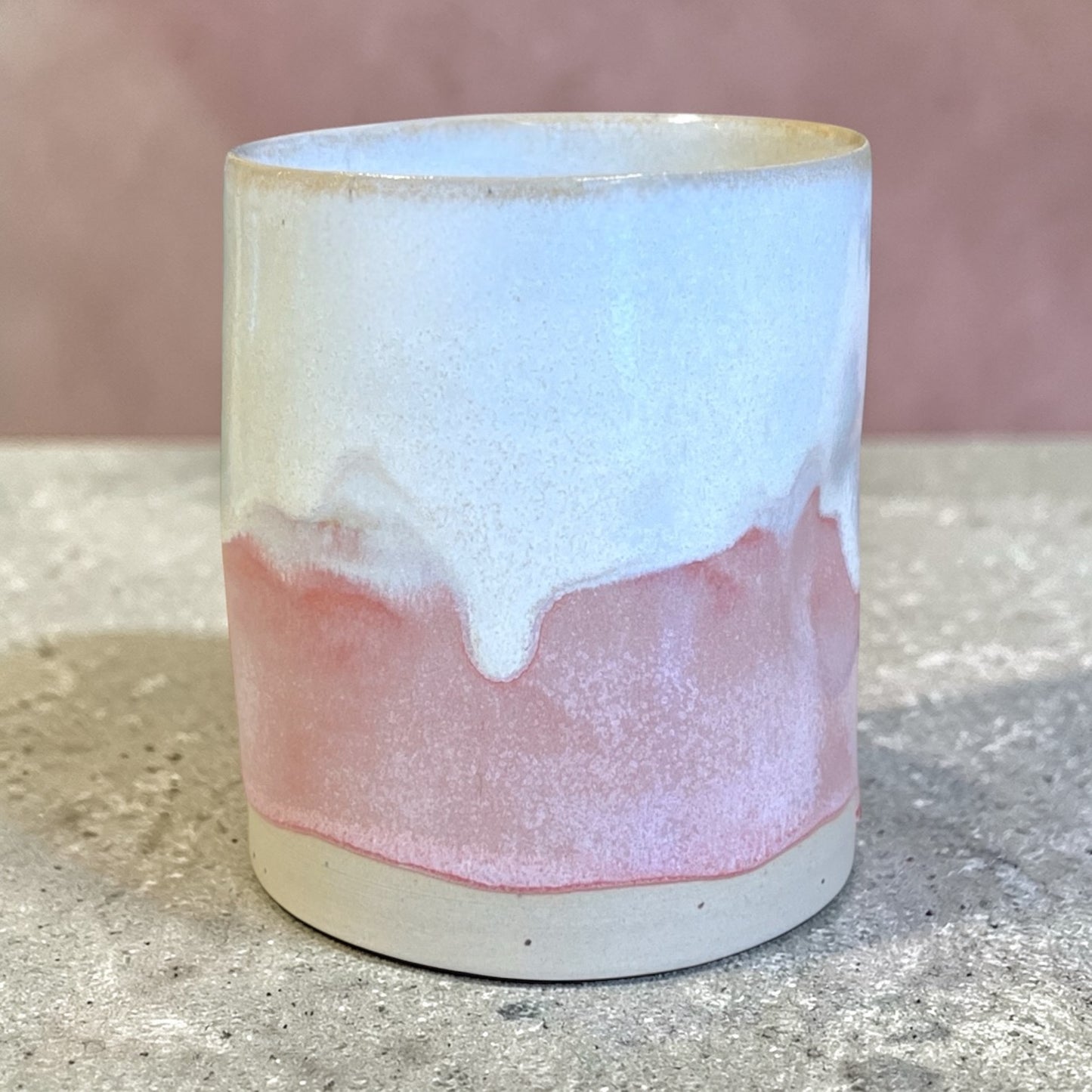 Klemmekrus - hvid/rosa