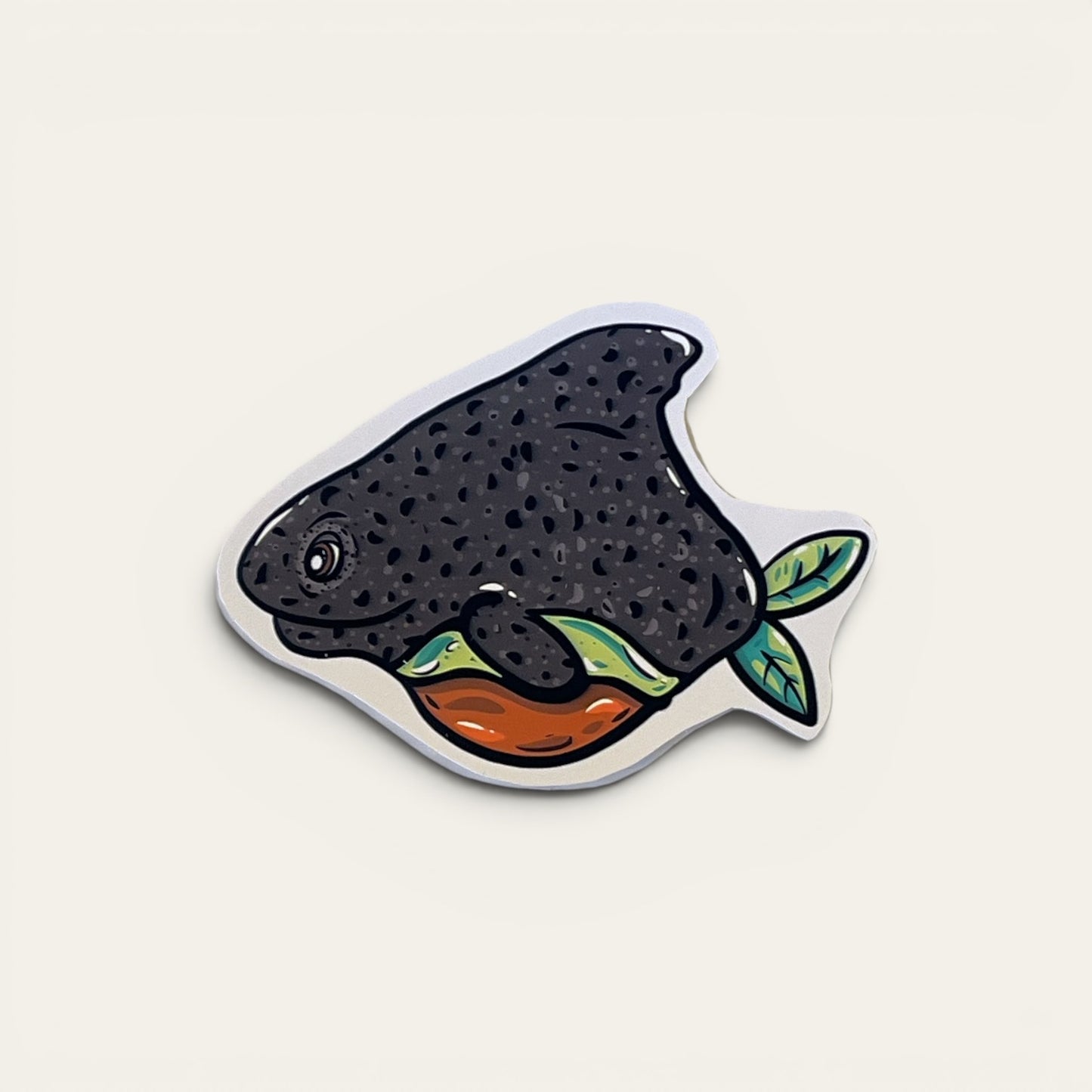 Sticker – Avokado haj fra Hajland | Caths in Space Art