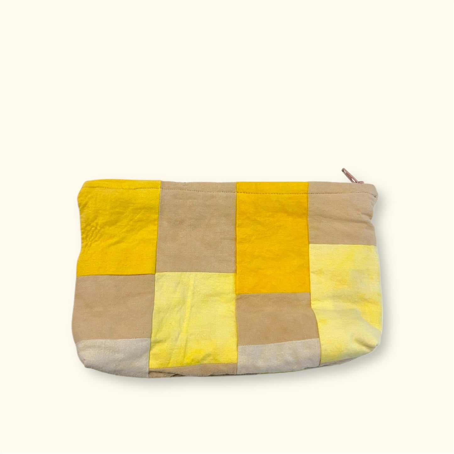 Lille pung i patchwork - hvid/gul/grå (Copy) Vera Hjerrild